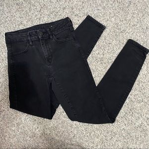 American Eagle Black High Rise Skinny Jeans